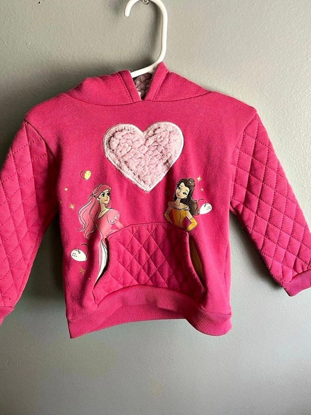 2T Disney Princess Belle and Ariel Hoodie